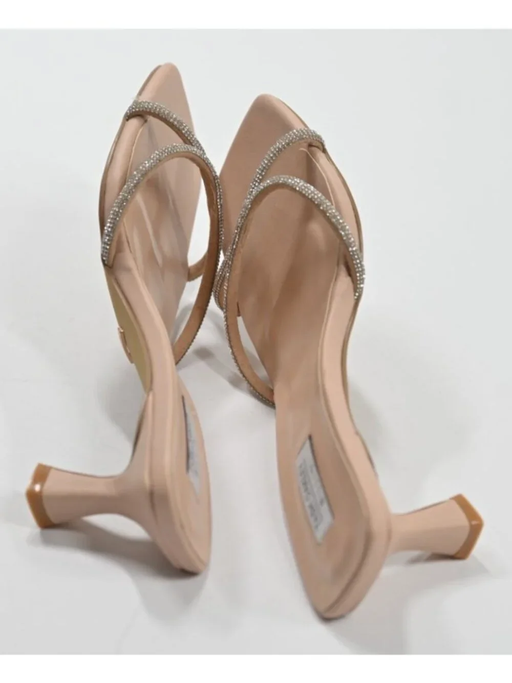 Billini x Tash Oakley Milan Heel in Nude Silver